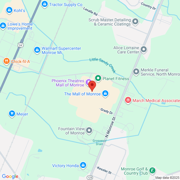 Map of the area